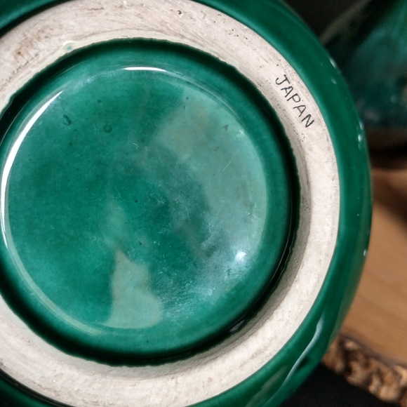 Vintage Blue Mountain Pottery Canada Green Drip Glaze - Picture 8 of 11